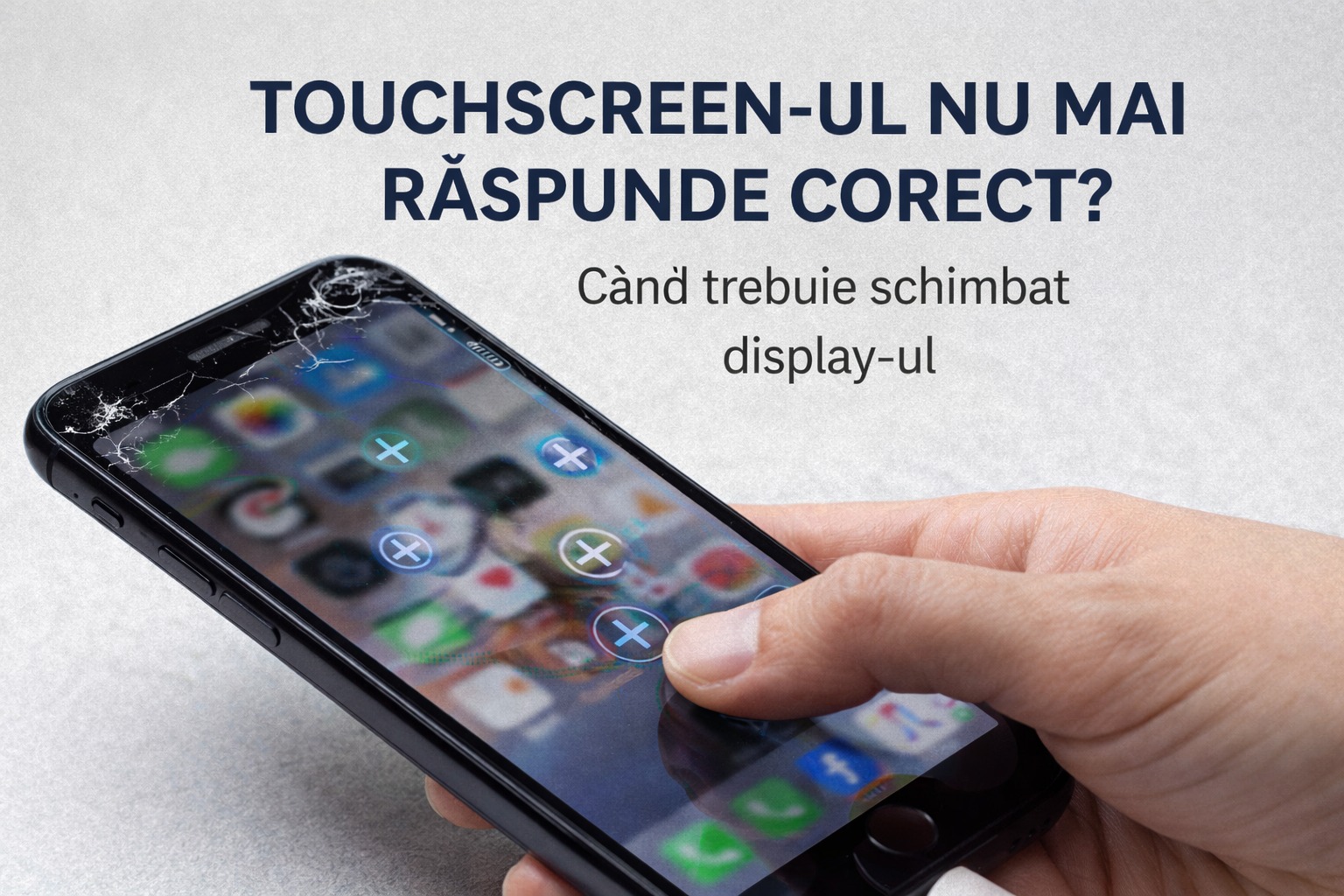Touchscreen-ul nu mai răspunde corect? Când trebuie schimbat display-ul